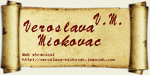 Veroslava Miokovac vizit kartica